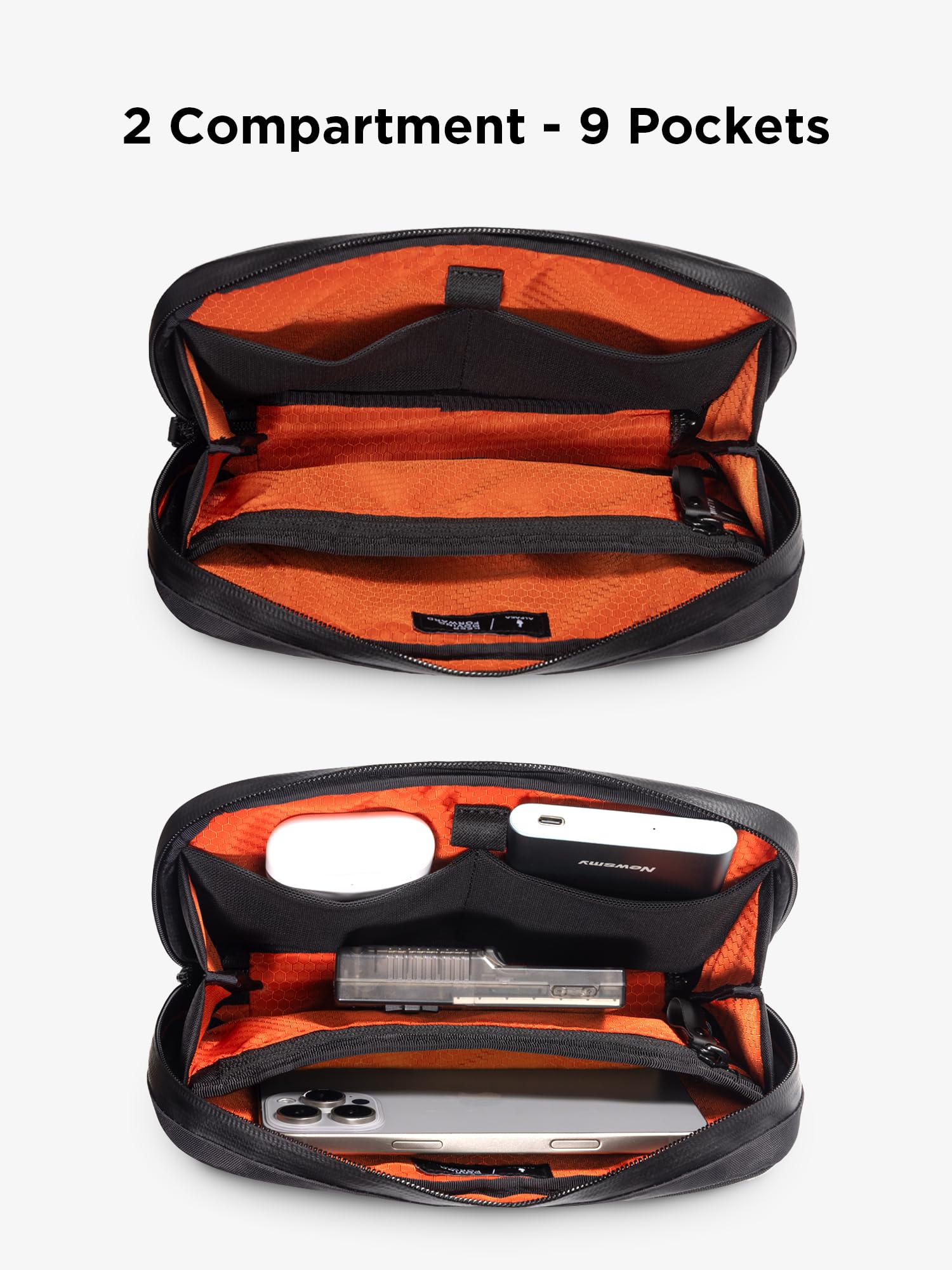 ALPAKA Elements Tech Case Mini Tech Pouch 1.5L Cable Bag Black X